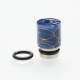 Authentic Reewape AS104S 510 Drip Tip for RDA / RTA / RDTA / Sub-Ohm Tank Vape Atomizer - Blue, Stainless Steel + Resin, 15mm