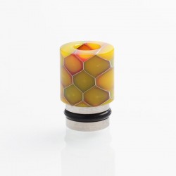 Authentic Reewape AS104S 510 Drip Tip for RDA / RTA / RDTA / Sub-Ohm Tank Atomizer - Orange, Stainless Steel + Resin, 15mm