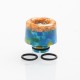 Authentic Reewape AS163 510 Drip Tip for RDA / RTA / RDTA / Sub-Ohm Tank Atomizer - Blue Gold, Resin, 15mm