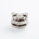 Authentic Steam Crave Glaz V2 RTA Replacement Dual Coil Base Deck - Silver, Stainless Steel