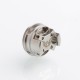 Authentic Steam Crave Glaz V2 RTA Replacement Dual Coil Base Deck - Silver, Stainless Steel