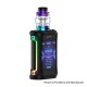 Authentic GeekVape Aegis X 200W TC VW Variable Wattage Mod w/ Cerberus Tank Kit - Rainbow & Black, 5~200W, 5.5ml, 2 x 18650