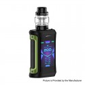 Authentic GeekVape Aegis X 200W TC VW Variable Wattage Mod w/ Cerberus Tank Kit - Green & Black, 5~200W, 5.5ml, 2 x 18650