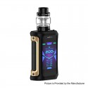 Authentic GeekVape Aegis X 200W TC VW Variable Wattage Mod w/ Cerberus Tank Kit - Gold Black, 5~200W, 5.5ml, 2 x 18650