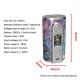 Authentic Ultroner GAEA 200W VW Variable Wattage Box Mod - Purple, Stainless Steel + Stabwood, 5~200W, 2 x 18650