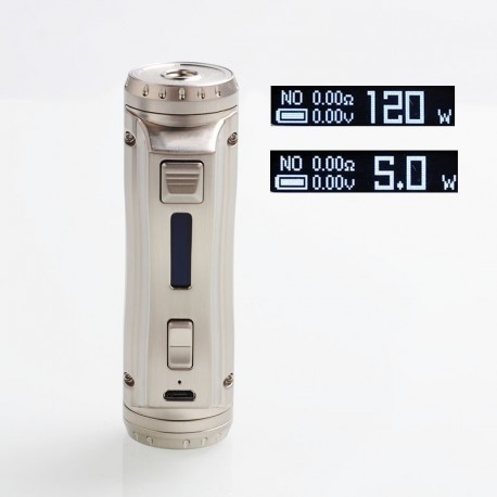 Authentic Ehpro Cold Steel 100 120W TC VW Variable Wattage Box MOD - Grey, 5~120W, 1 x 18650 / 20700 / 21700