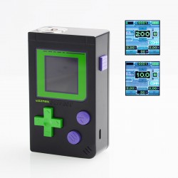 Authentic Wizman Boy 200W Box Mod - Black, 2 x 18650