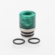 Authentic Reewape AS103 510 Drip Tip for RDA / RTA / RDTA / Sub-Ohm Tank Vape Atomizer - Green, Stainless Steel + Resin, 16mm