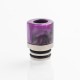 Authentic Reewape AS103 510 Drip Tip for RDA / RTA / RDTA / Sub-Ohm Tank Vape Atomizer - Purple, Stainless Steel + Resin, 16mm