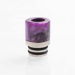 Authentic Reewape AS103 510 Drip Tip for RDA / RTA / RDTA / Sub-Ohm Tank Atomizer - Purple, Stainless Steel + Resin, 16mm
