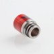 Authentic Reewape AS103 510 Drip Tip for RDA / RTA / RDTA /Sub-Ohm Tank Vape Atomizer - Red Black, Stainless Steel + Resin, 16mm