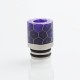 Authentic Reewape AS103S 510 Drip Tip for RDA / RTA / RDTA / Sub-Ohm Tank Vape Atomizer - Purple, Stainless Steel + Resin, 16mm