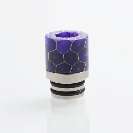 Authentic Reewape AS103S 510 Drip Tip for RDA / RTA / RDTA / Sub-Ohm Tank Atomizer - Purple, Stainless Steel + Resin, 16mm