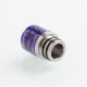 Authentic Reewape AS103S 510 Drip Tip for RDA / RTA / RDTA / Sub-Ohm Tank Vape Atomizer - Purple, Stainless Steel + Resin, 16mm