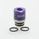 Authentic Reewape AS103S 510 Drip Tip for RDA / RTA / RDTA / Sub-Ohm Tank Vape Atomizer - Purple, Stainless Steel + Resin, 16mm