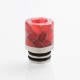 Authentic Reewape AS103S 510 Drip Tip for RDA / RTA / RDTA / Sub-Ohm Tank Vape Atomizer - Red, Stainless Steel + Resin, 16mm