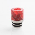 Authentic Reewape AS103S 510 Drip Tip for RDA / RTA / RDTA / Sub-Ohm Tank Atomizer - Red, Stainless Steel + Resin, 16mm