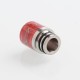 Authentic Reewape AS103S 510 Drip Tip for RDA / RTA / RDTA / Sub-Ohm Tank Vape Atomizer - Red, Stainless Steel + Resin, 16mm