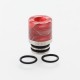 Authentic Reewape AS103S 510 Drip Tip for RDA / RTA / RDTA / Sub-Ohm Tank Vape Atomizer - Red, Stainless Steel + Resin, 16mm