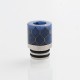 Authentic Reewape AS103S 510 Drip Tip for RDA / RTA / RDTA / Sub-Ohm Tank Vape Atomizer - Blue, Stainless Steel + Resin, 16mm