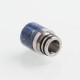 Authentic Reewape AS103S 510 Drip Tip for RDA / RTA / RDTA / Sub-Ohm Tank Vape Atomizer - Blue, Stainless Steel + Resin, 16mm
