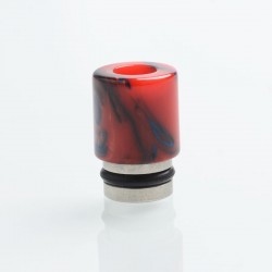 Authentic Reewape AS104 510 Drip Tip for RDA / RTA/RDTA/Sub-Ohm Tank Atomizer - Red Black, Stainless Steel + Resin, 15.6mm