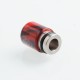 Authentic Reewape AS104 510 Drip Tip for RDA / RTA/RDTA/Sub-Ohm Tank Vape Atomizer - Red Black, Stainless Steel + Resin, 15.6mm