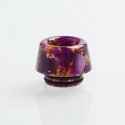 Authentic Reewape AS179 Replacement 810 Drip Tip for SMOK TFV8 / TFV12 Tank / Kennedy - Purple Gold, Resin, 13mm