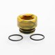 Authentic Reewape AS208 810 Drip Tip for SMOK TFV8 / TFV12 Tank / Kennedy - Yellow, Resin, 12mm