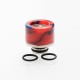 Authentic Reewape AS131 510 Drip Tip for RDA / RTA / RDTA / Sub-Ohm Tank Atomizer - Red, Resin + SS, 11mm