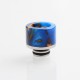 Authentic Reewape AS131 510 Drip Tip for RDA / RTA / RDTA / Sub-Ohm Tank Atomizer - Blue, Resin + SS, 11mm