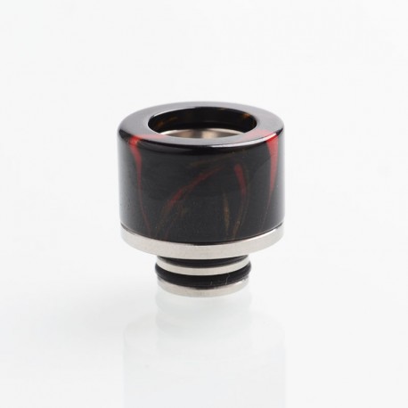 Authentic Reewape AS131 510 Drip Tip for RDA / RTA / RDTA / Sub-Ohm Tank Atomizer - Black, Resin + SS, 11mm