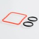 SXK Replacement O-Ring Seals for BB 60W / 70W Box Mod Kit - Red + Black, Silicone (3 PCS)