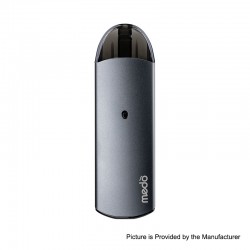 Authentic Medo 500mAh Pod System Starter Kit - Gun Metal, Aluminum Alloy + PC, 2ml, 1.3ohm