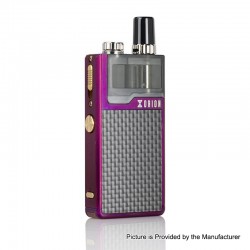 Authentic LostVape Orion Plus DNA 22W 950mAh VW Pod System Starter Kit - Purple-Textured, 0.25 / 0.5ohm, 2ml