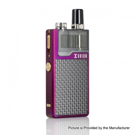 Authentic LostVape Orion Plus DNA 22W 950mAh VW Pod System Starter Kit - Purple-Textured, 0.25 / 0.5ohm, 2ml