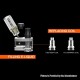 Authentic DOVPO Peaks Pod System Replacement Pod Cartridge w/ 1.4ohm Ceramic MTL Coil + 0.8ohm Mesh Coil - 2ml