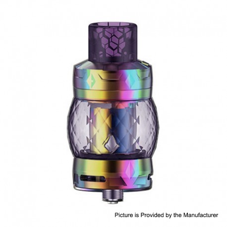 Authentic Aspire Odan Mini Sub Ohm Tank Atomizer - Rainbow, Stainless Steel + Pyrex Glass, 4ml / 5.5ml, 25mm Diameter