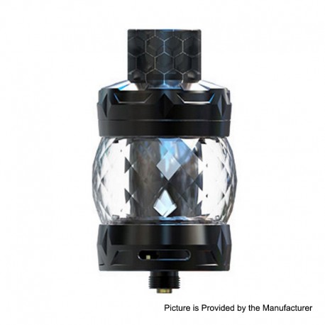 Authentic Aspire Odan Sub Ohm Tank Atomizer - Black, Stainless Steel + Pyrex Glass, 5ml / 7ml, 28mm Diameter