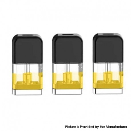 Authentic OBS Land Pod System Replacement Pod Cartridge - Black + Transparent, 1.5ml (3 PCS)