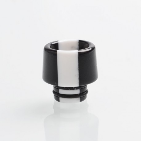 Authentic Reewape AS155 510 Drip Tip for RDA / RTA / RDTA / Sub-Ohm Tank Atomizer - Black White, Resin, 14mm