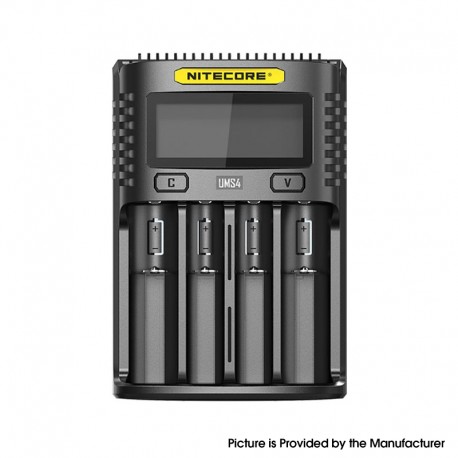 [Ships from Bonded Warehouse] Authentic Nitecore UMS4 USB Charger for 18350, 18490, 18500, 18650 Battery - Black