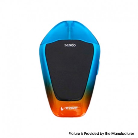 Authentic Vzone Scado 500mAh Pod System Starter Kit - Aqua & Orange, Zinc Alloy + PC, 1.2ohm, 3ml