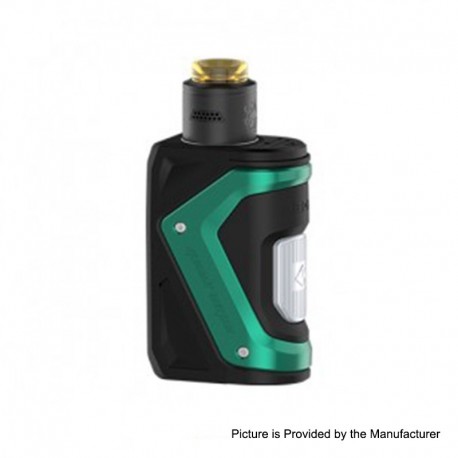 Authentic GeekVape AEGIS 100W TC VW Squonk Box Mod + Tengu RDA Tank Kit w/ BF Pin - Green, 5~100W, 1 x 18650, 9ml