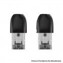 Authentic Sikary Epipa Pod System Replacement Pod Cartridge w/ 1.5ohm Coil - Black + Transparent, 1.7ml (2 PCS)