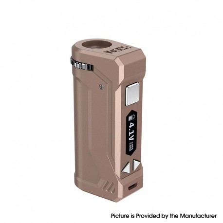 Authentic Yocan UNI Pro 650mAh VV Variable Voltage Box Mod - Dark Champagne, 2.4V~4.2V