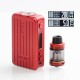 Authentic Vapor Storm Trip 200W Suitcase TC VW Variable Wattage Box Mod + Trip Tank Kit - Red, 5~200W, 2 x 18650, 2ml / 6ml