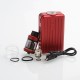 Authentic Vapor Storm Trip 200W Suitcase TC VW Variable Wattage Box Mod + Trip Tank Kit - Red, 5~200W, 2 x 18650, 2ml / 6ml