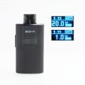 Authentic Bohr Flask 20W 1150mAh VW Mod Pod System Starter Kit - Black, Aluminum + Plastic, 1~20W, 0.4 / 1.2ohm, 2ml