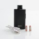 Authentic Bohr Flask 20W 1150mAh VW Mod Pod System Starter Kit - Black, Aluminum + Plastic, 1~20W, 0.4 / 1.2ohm, 2ml